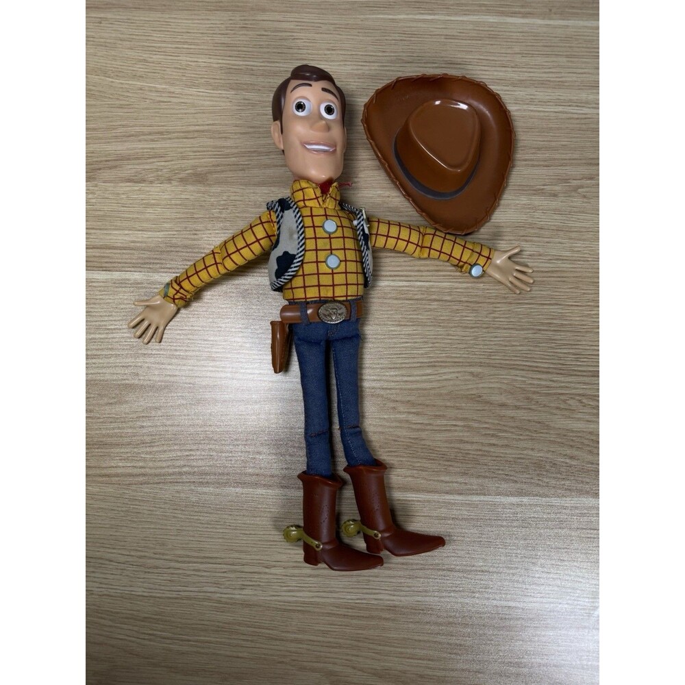 Disney Woody Doll 15" with Hat - Parent Approved! (Silent / No Voice Box)